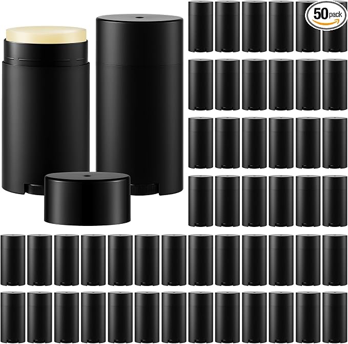Empty Refillable Deodorant Stick Containers with Mini Funnel