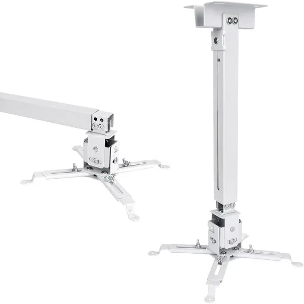 Runhike Projector Mount with Extendable Arms, White