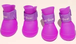 HaGuai Guai Dog Boots Protector Rainproof Shoes