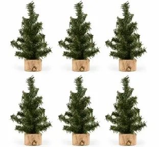 6 Pc Tabletop Mini-Christmas Trees