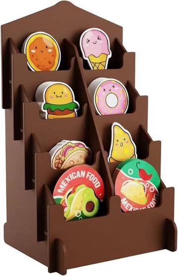 Hotcan 8-Pocket Basswood Display Stand