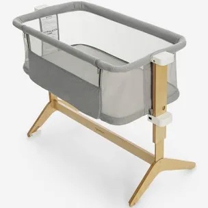 Lionelo Bedside Sleeper / Bassinet (Light Grey)