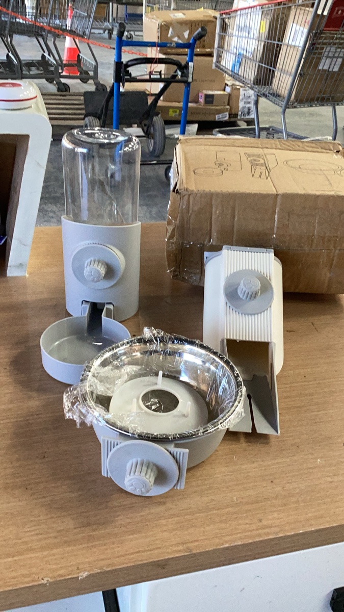 Automatic Pet Feeder and Water Dispenser Set