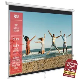 9 ft Manual Pull-Down Projection Screen