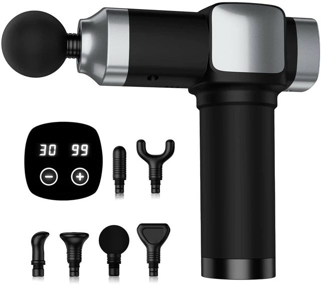CAMEFER Massage Gun with 30 Speeds and 6 Attachments