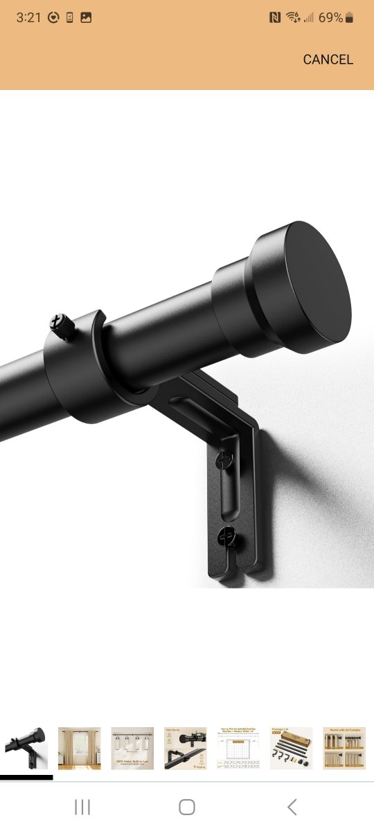 Curtain Rod WC017 Adjustable Length