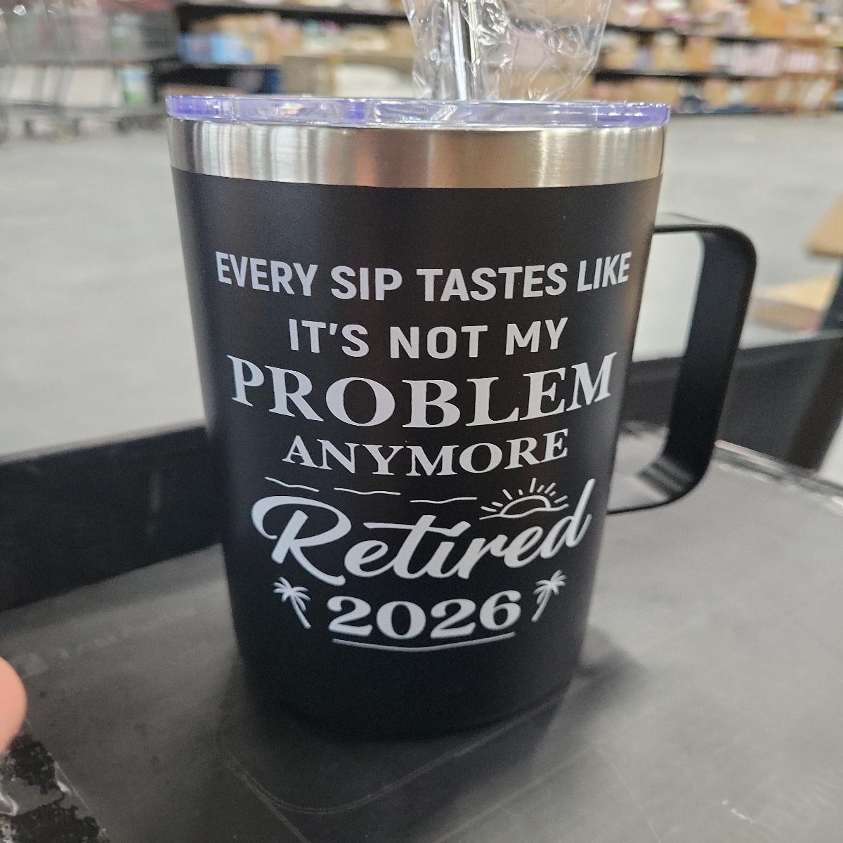 Vacuum Insulated Double Wall Retirement Gift Mug