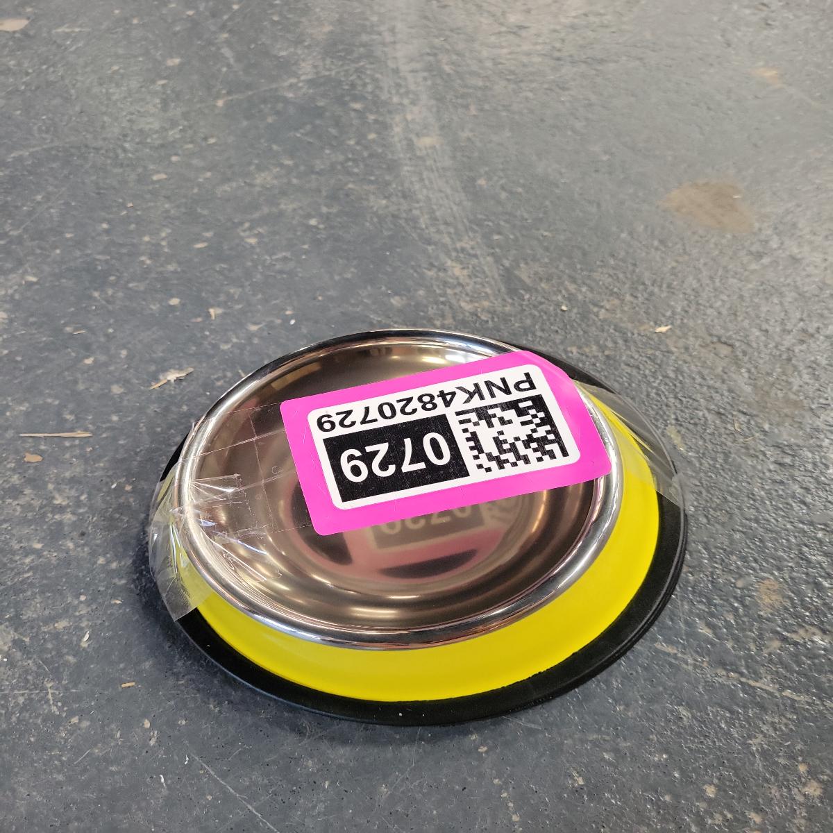 4 Pc Small Colored Steel Pet Dish