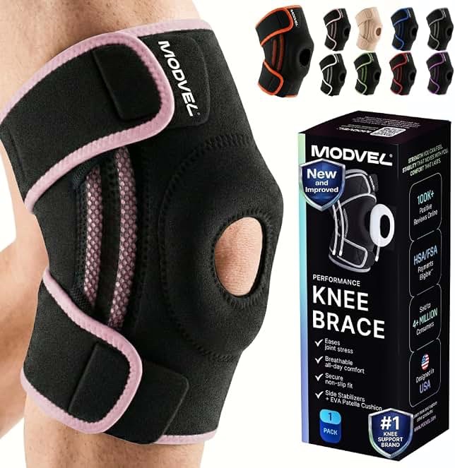 Unbranded Knee Compression Brace Support Sleeve with Non-Slip Silicone