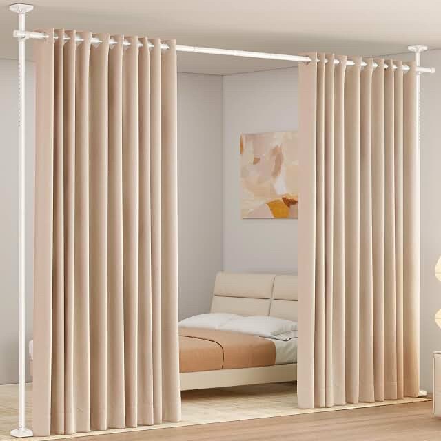 Raumteiler Installation Adjustable Room Divider Tension Pole System