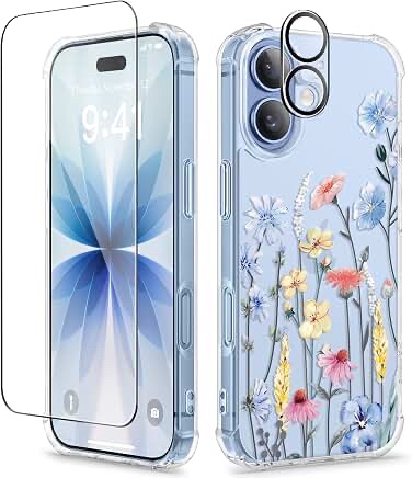 GVIEWIN Case for iPhone 17 6.3 Aconite/Light Blue