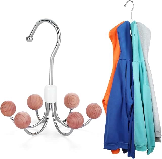 TOPIA HANGER Closet Organizer Multi-Hook Accessory Hanger
