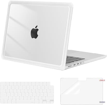 MacBook Pro Bottom Case or Keyboard Cover - Translucent Clear with Ventilation Slots
