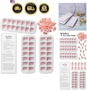 Baby Shower Game 'Ice Baby' Miniature Plastic Infants