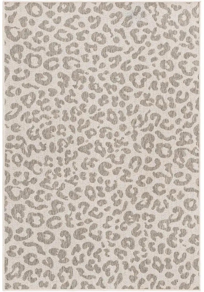 Animal Print Area Rug, Gray and White10 ft long x 9ft wide