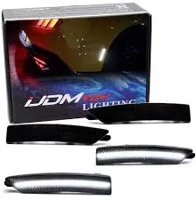 Dynamic White LED Lights, 4pcs Smoked Lens