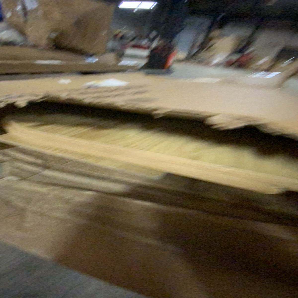 Light brown Fluted Entertainment center. May be incomplete
