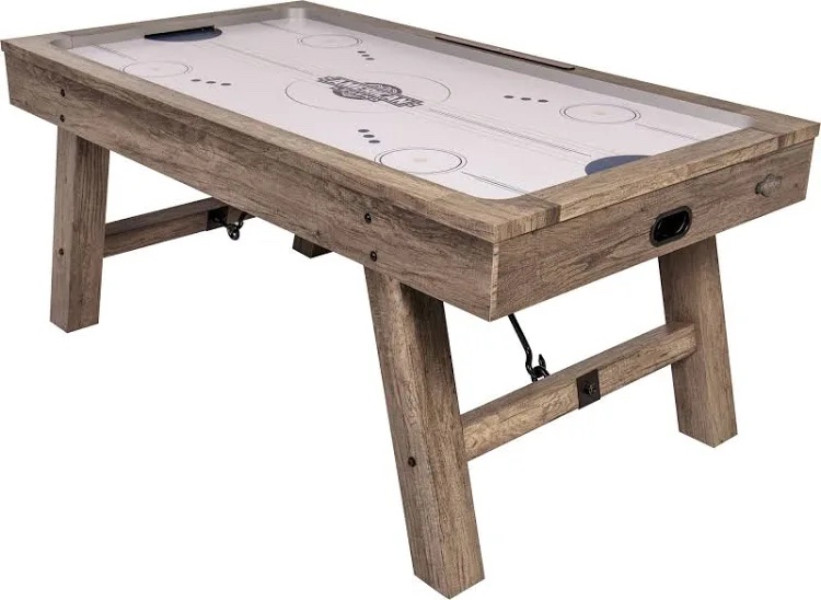 American Legend Kirkwood 84" Air Hockey Table with Rustic Wood Finish