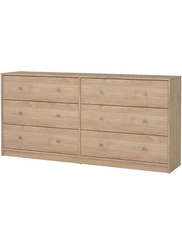 (Incomplete )6-Drawer 46.5" W Double Dresser