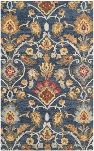 Safavieh Blossom Decorative Area Rug, Navy Multi, 4' x 6'