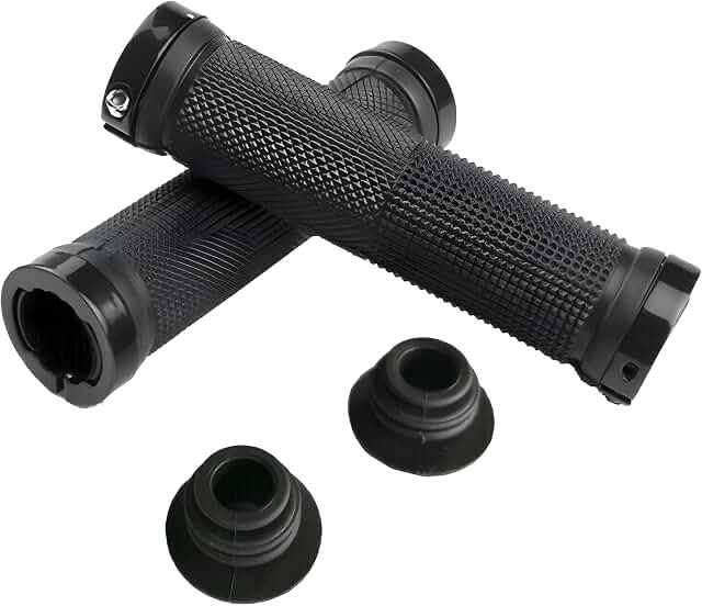 Handle bar grip. Metal. Black.