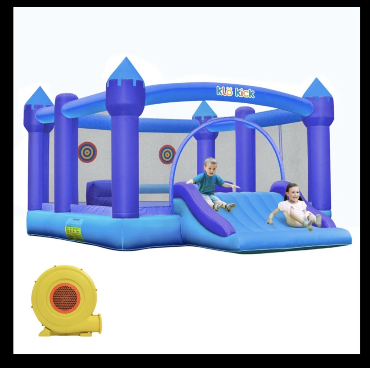 15.3' X 12' Bounce House ith Slide and Air Blower