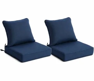 Unbranded Patio Cushion Set of 2 - Blue