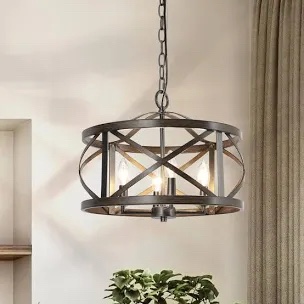 Modern Circular Metal Ceiling Light Fixture