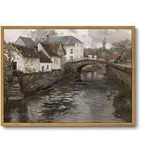 Vintage Landscape Art Print - Framed Wall Decor