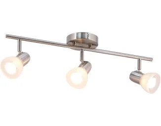 XINBEI Lighting 3-Light Track Lighting Kit, Brushed Nickel