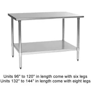 Hally Sinks & Tables Stainless Steel Table (WSH-1236)