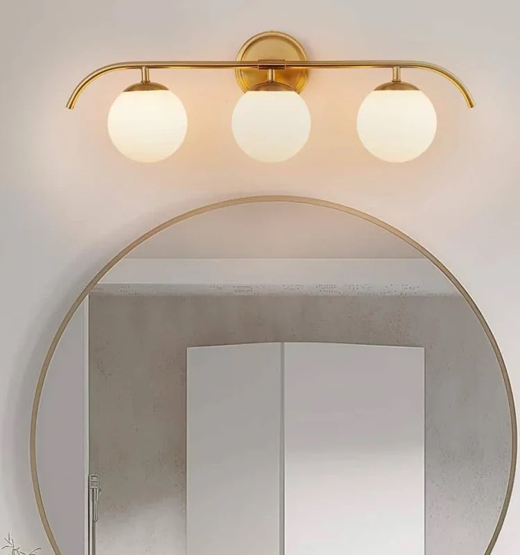 3-Globe Light Wall Vanity Sconce