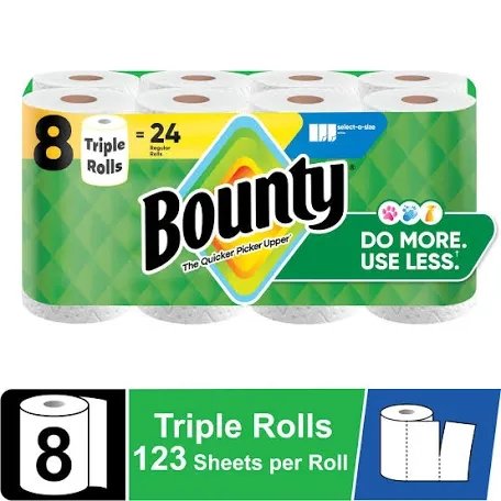 Bounty Paper Towel Rolls