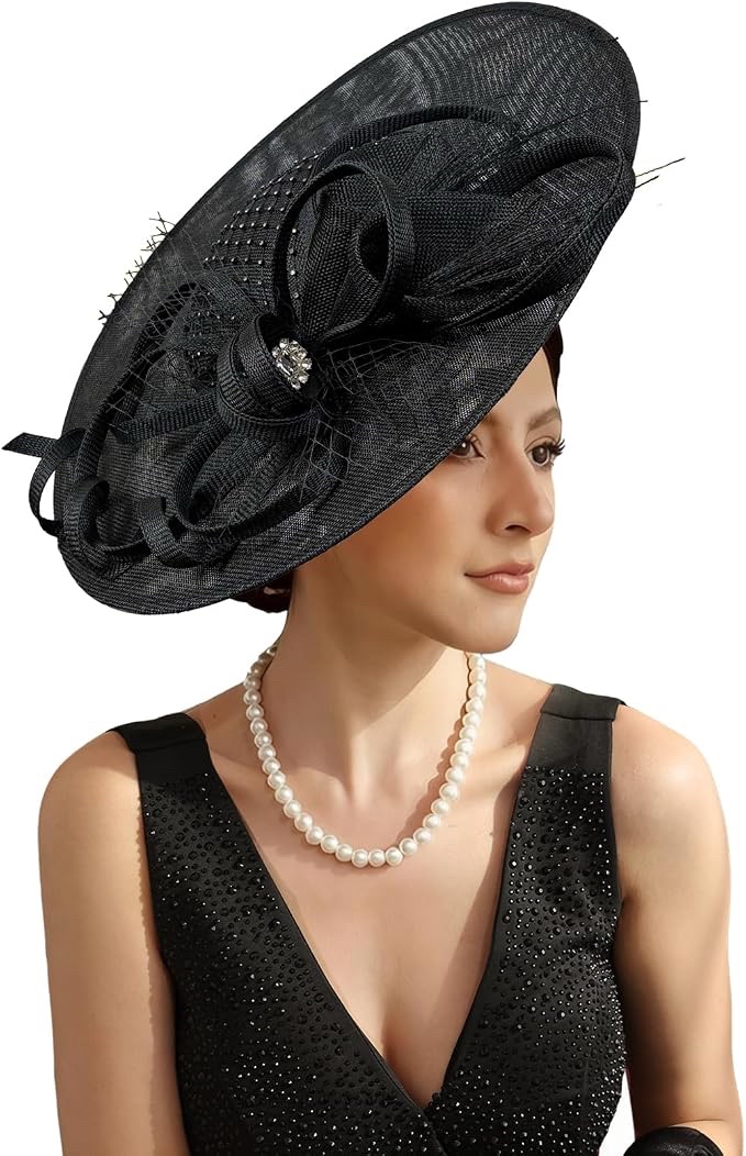 Unpifolov Fascinators Tea Party Hat - M17 Black