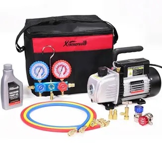RMT AC Vacuum Pump and Gauge Set