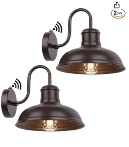 Odeums Outdoor Wall Light, Bronze, 8-Pack