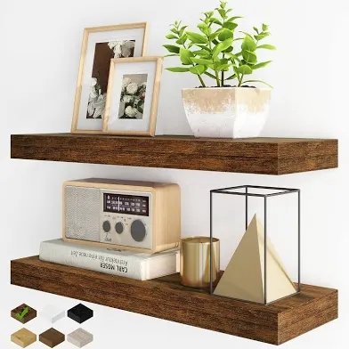 NEXHOME PRO Floating Shelves for Wall, Set of 2, 24 Inches