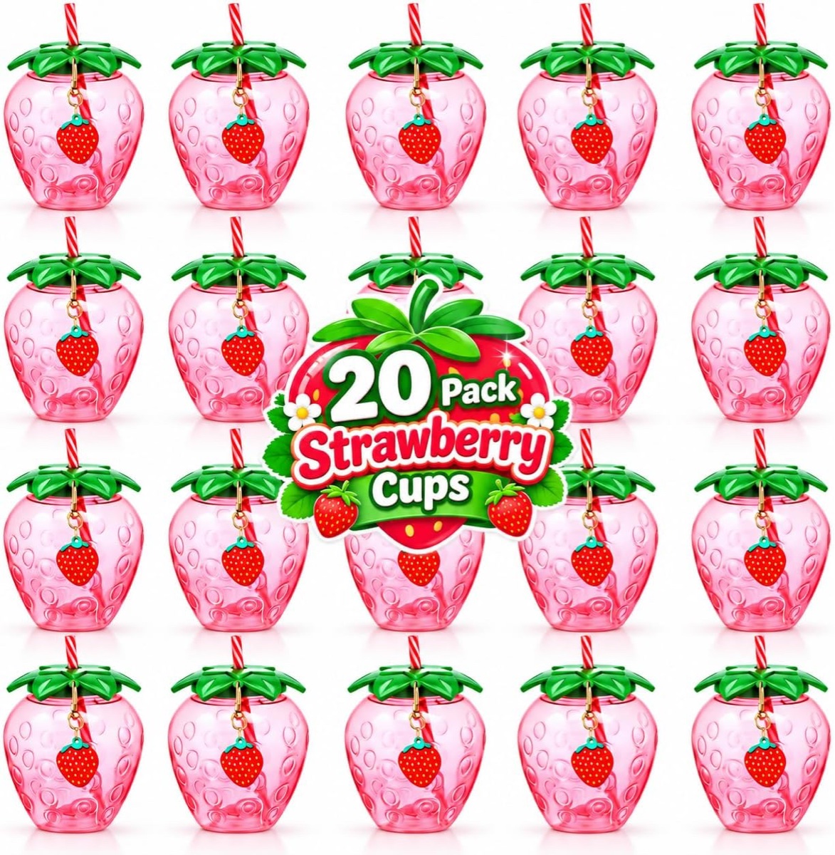 Girls Fruit Fashion Drinking Mugs - 20 Piece Set