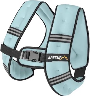 APEXUP Weighted Vest (Blue, 20lbs)