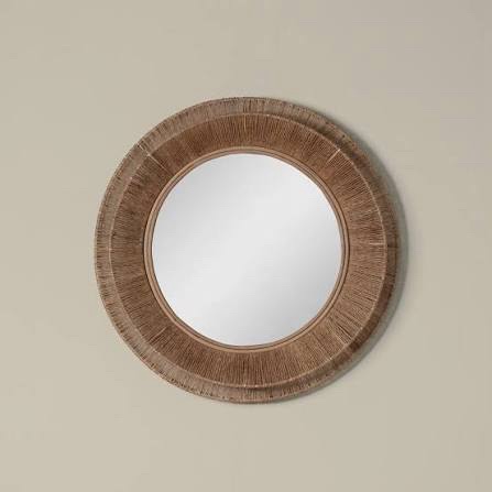 (Mirror must be reattached to frame)Collins Mirror in Natural
