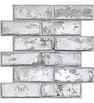 Commony Faux Brick 3D Wall Panels, 12-Piece Set