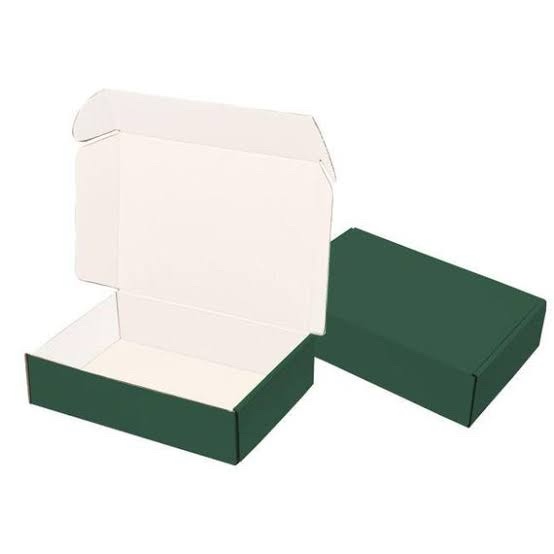 50 Pcs Shipping Box, Green, 7.9 x 5.5 x 3.2 inches