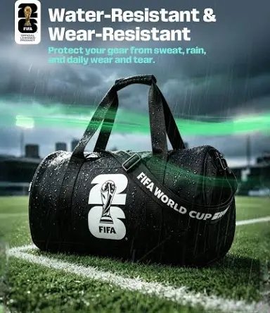 FIFA World Cup 2026 Gym Bag for Travel/Sport (Black)