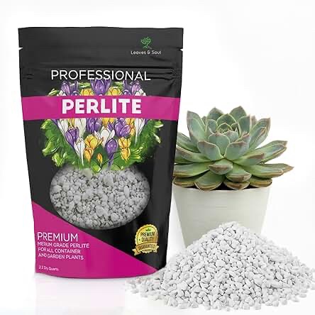 Leaves & Soul Professional Premium Grade Perlite, 2.2 Dry Quarts