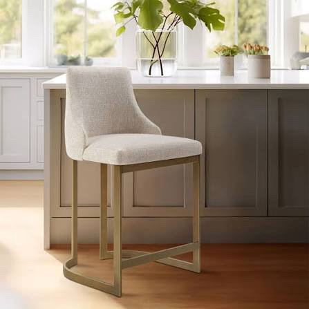 Upholstered Bar Stools, Color: Sand, SKU: DMT-7-LS172