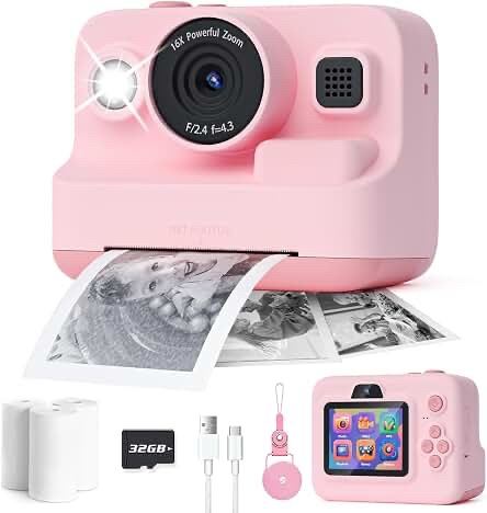Children Print Camera D101 Instant Digital Camera