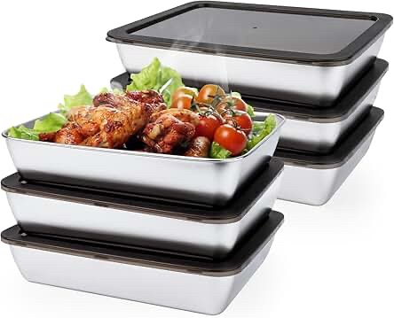 Kitchenware and Cooking Tools Stainless Steel Food Storage Containers Set