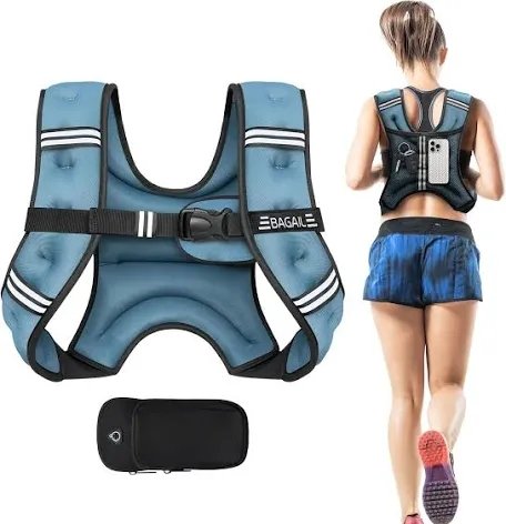 APEXUP Weighted Vest, 20 lbs blue