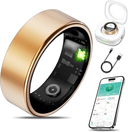 Milavan Smart Ring, Rose Gold, Size 11