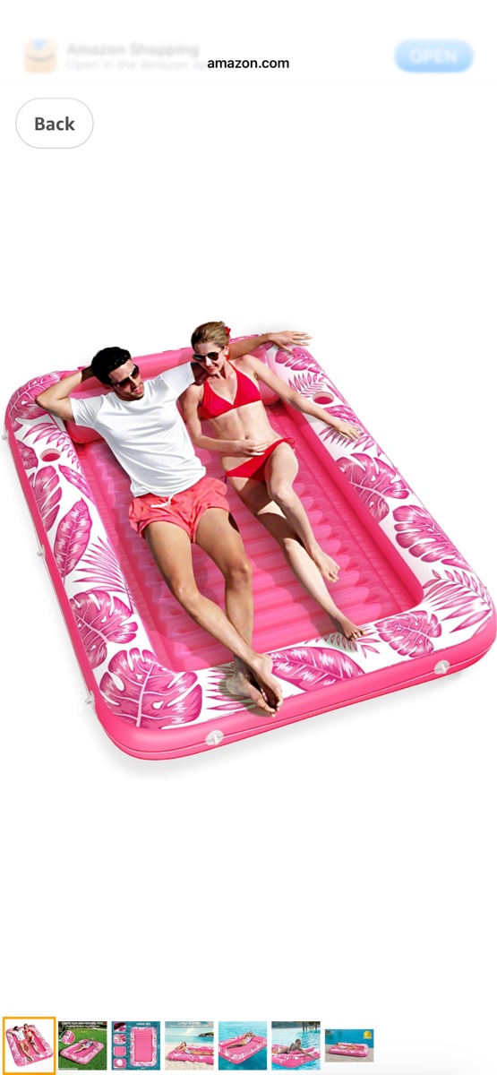 Large Inflatable Flamingo Pool Lounge